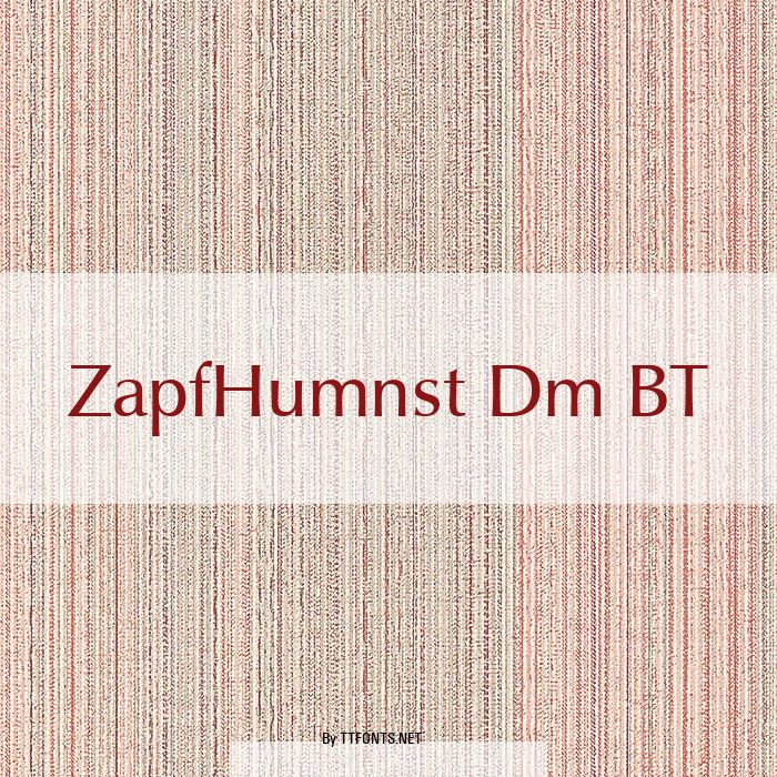ZapfHumnst Dm BT example